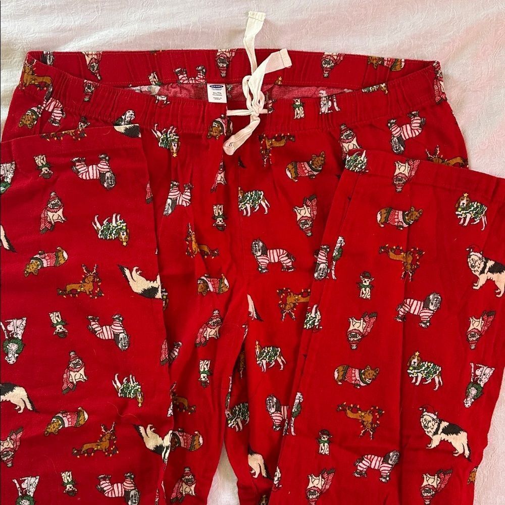 Old Navy Christmas Dog Sleep Lounge Pants Flannel XL